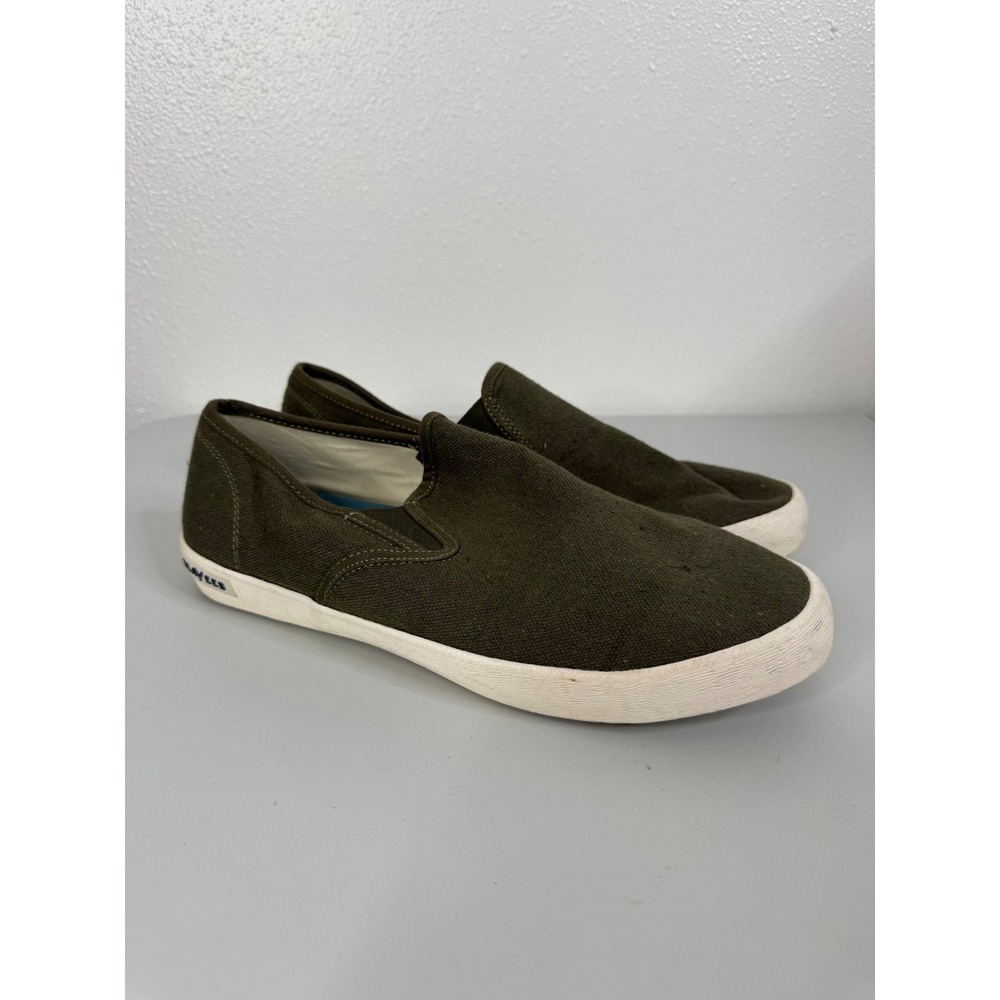 SeaVees Men's Olive Baja Slip On Classic Shoes Size 9.5